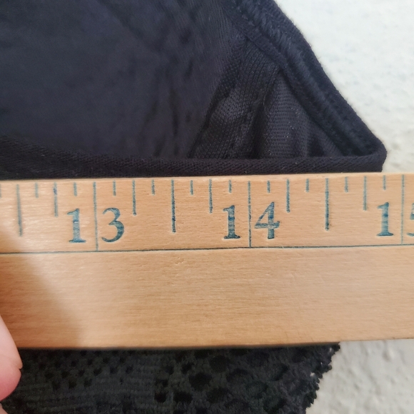 Charlotte Russe Dress Lace Bohemian  Black Floral Maxi Dress Size M - Picture 11 of 13